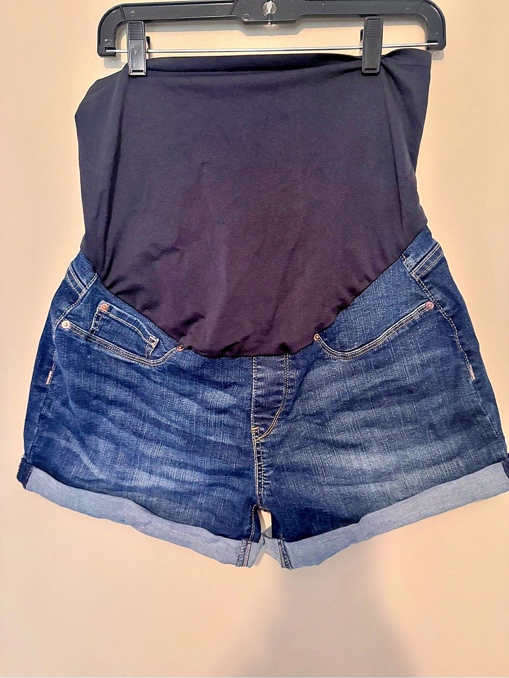 Levi Strauss & Co. Signature Gold Label Maternity Shorts. Maternity Jean Shorts